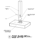 Timber Frame Post to Concrete Connection
