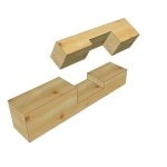 Half Lap Scarf Joint with Tables