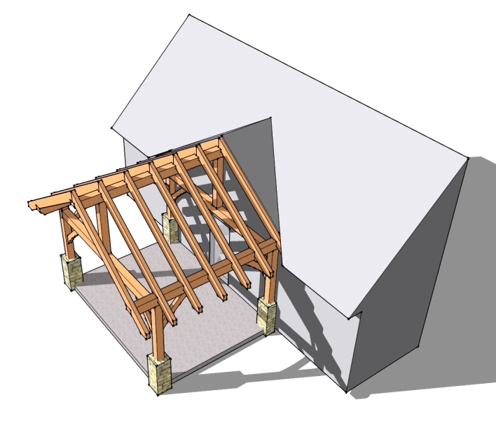 12Ã—16 Timber Frame Porch