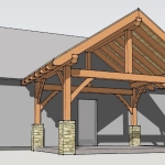 12x16 Timber Frame Porch Photo 3