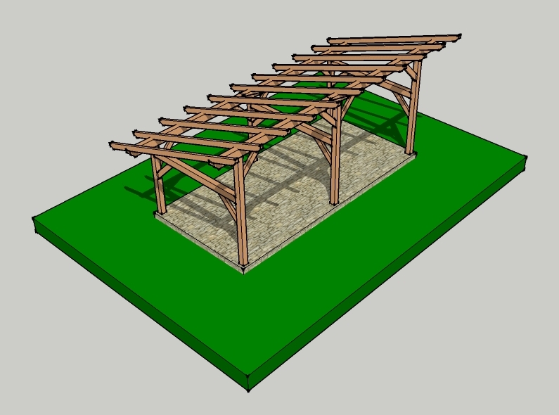 14×30 Timber Frame Shed Barn