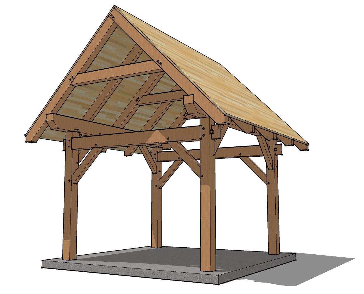 Timber Frame Porch Plans