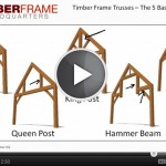 Timber Frame Trusses - The 5 Basic Types