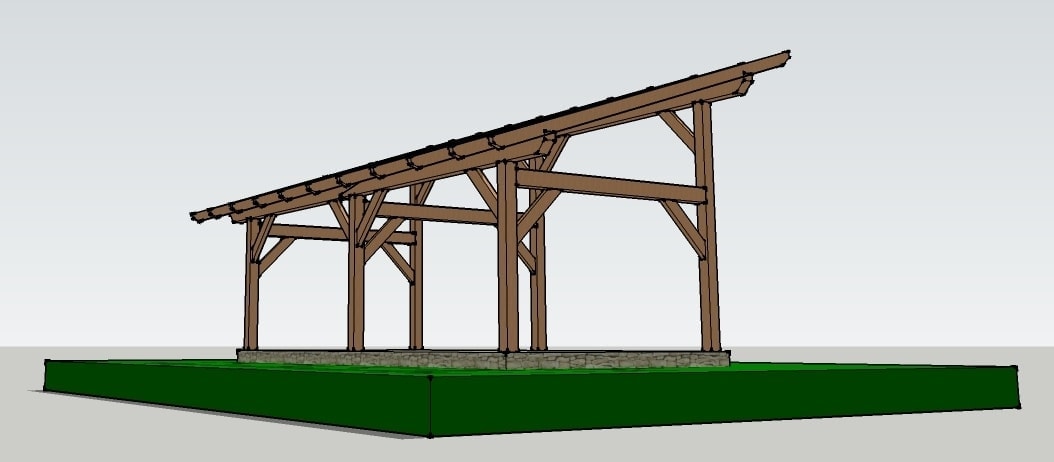 14x30 Timber Frame Shed Barn