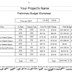 Timber Frame House Budget Worksheet