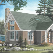 The Durham – A Small Timber Frame Saltbox Durham Rendering