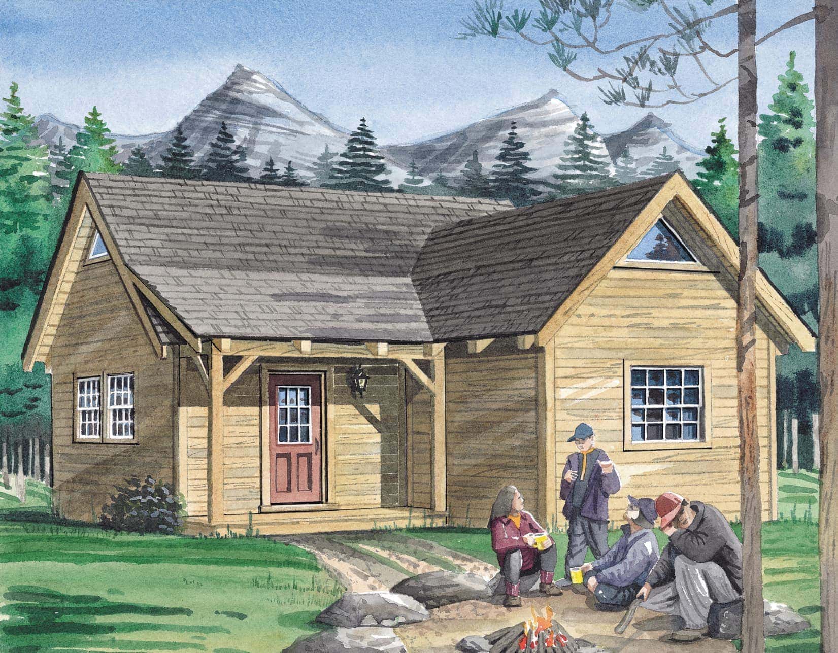 Small Timber Frame Cabin House Plans