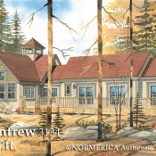 The Renfrew – Timber Frame Combination House Renfrew perspective TFHQ