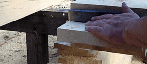 How to Make a TF Tenon Using the Drop Cut Method - Timber Frame HQ