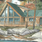 The Hughes – A Cozy Cottage Hughes Rendering