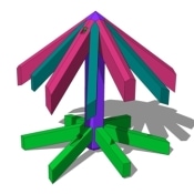 Hexagonal Heavy Timber Frame Boss Pin Detail Hexagonal Timbered Boss Pin Detail
