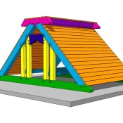 Timbered Playset Plan Timber Frame Playgorund Plan