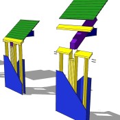 Timber Frame Rafter Wall Pocket Post and Beam Wall Pocket Detail