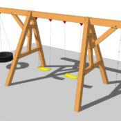 Timber Frame Swing Set Plan timber frame swing set plan