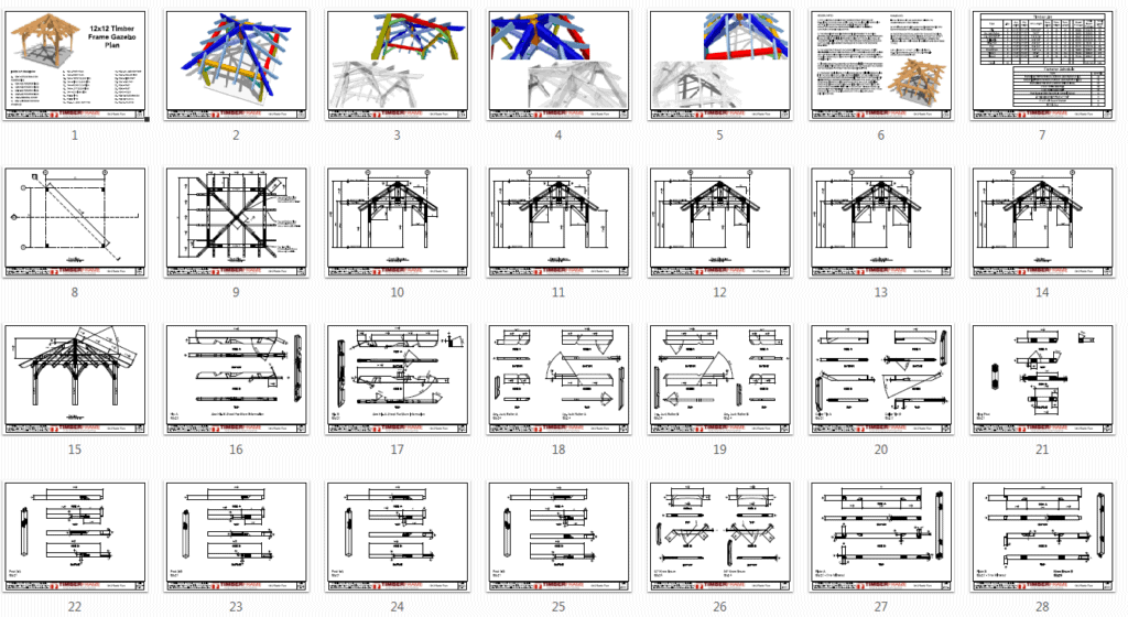 Gazebo Plans Timber Frame Hq
