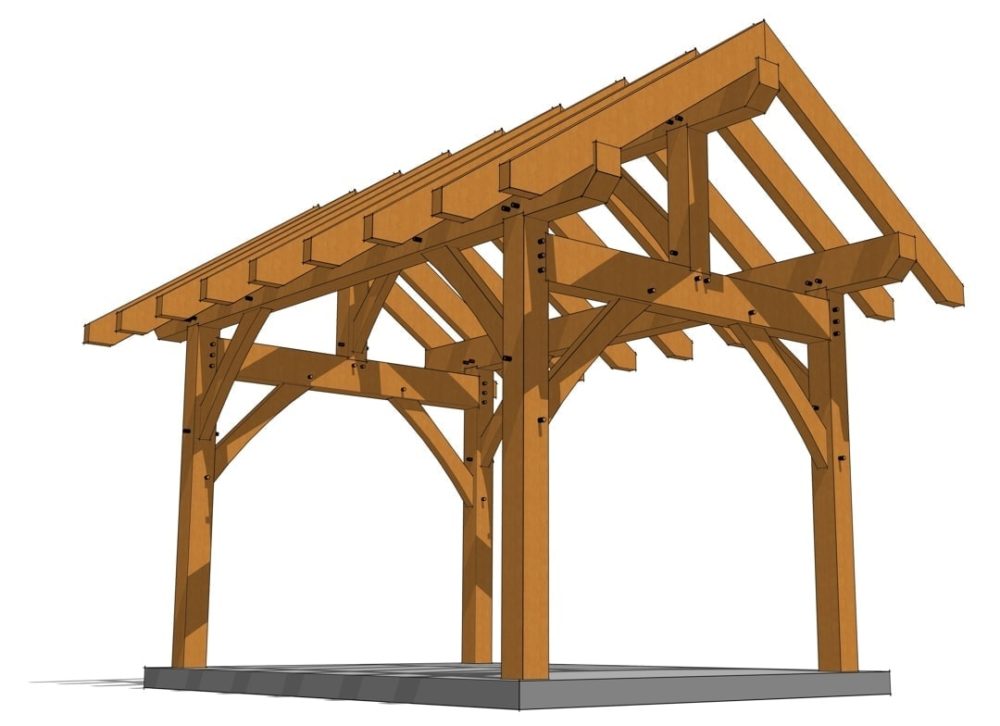 Timber Frame Shed Plans Timber Frame Hq