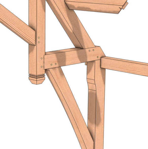 Hammer Beam Truss Assembly Timber Frame Hq