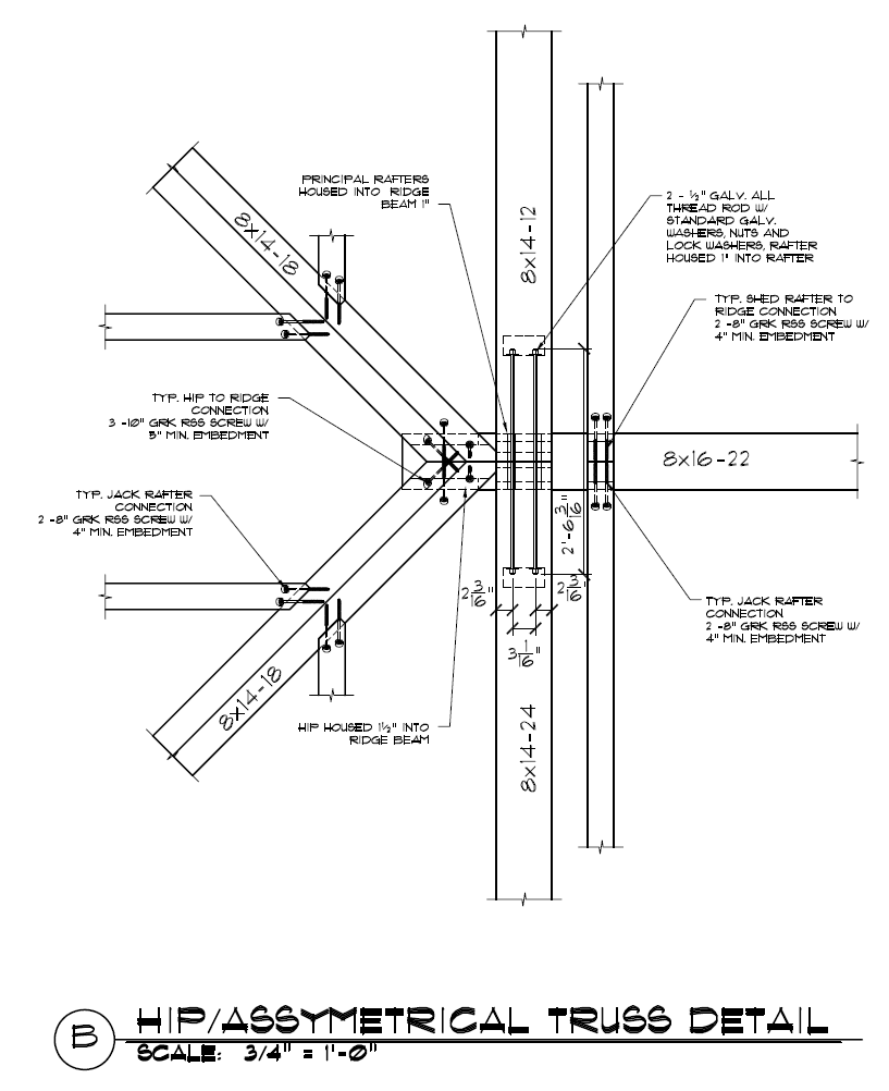 Timber Frame Compound Joinery Truss Details