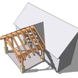 12x16 Timber Frame Porch Photo 2