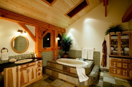 Timber Frame Master Bathroom