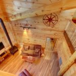 Wildwater's Corkscrew Cabin view from loft