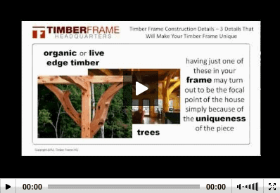 Timber Frame Construction Details Video