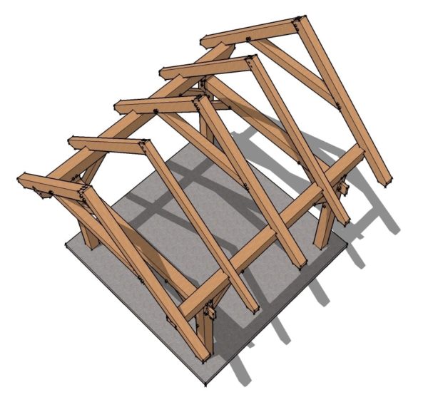 12×12 Timber Frame Plan - Timber Frame HQ