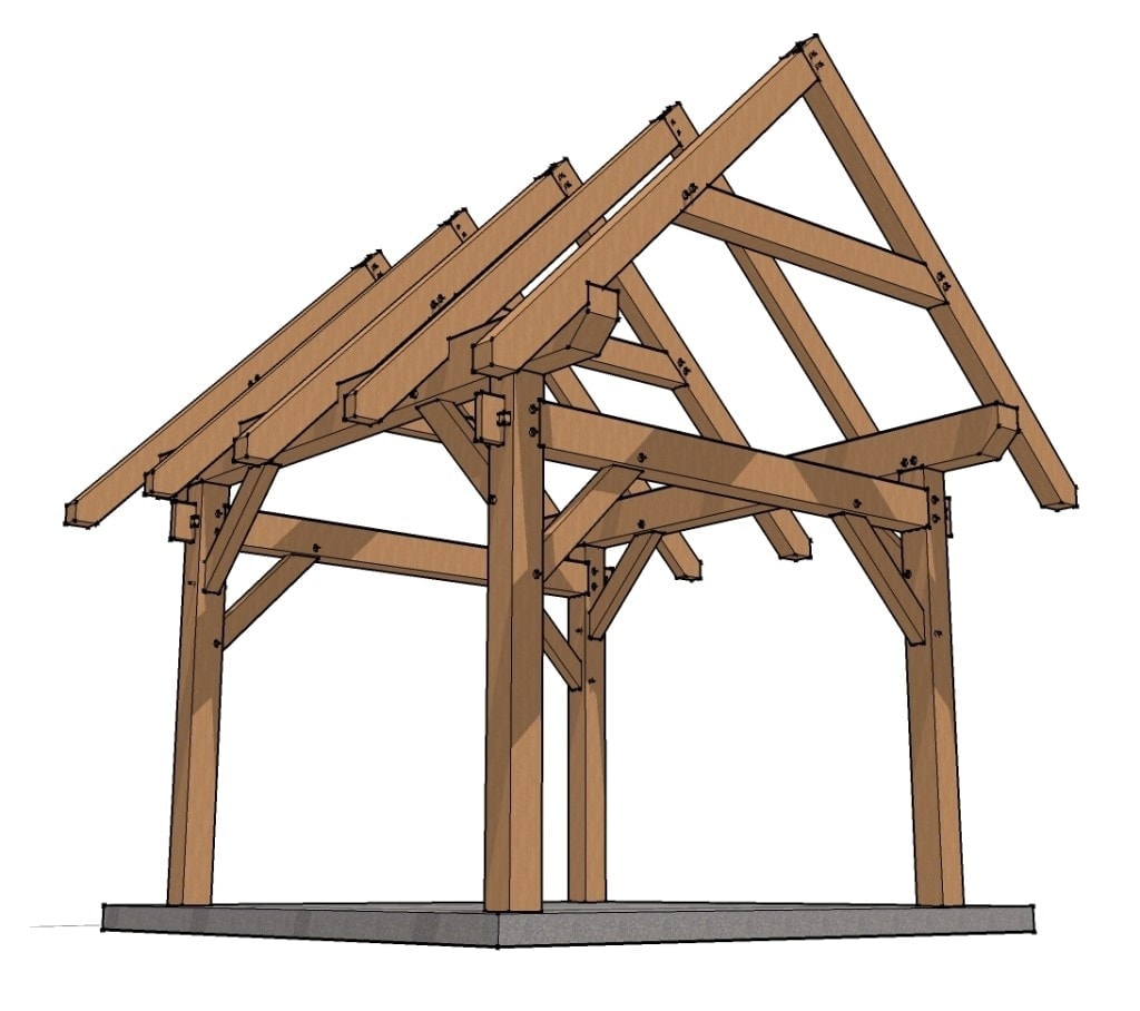 12x12 Timber Frame Shed