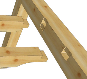 Timber Frame Purlin Joints