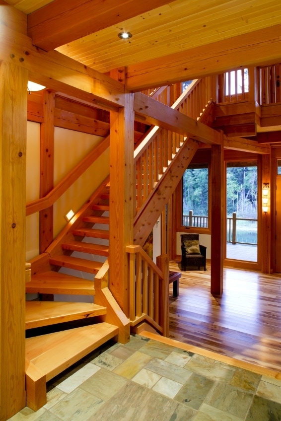 Small Timber Frame Stairs