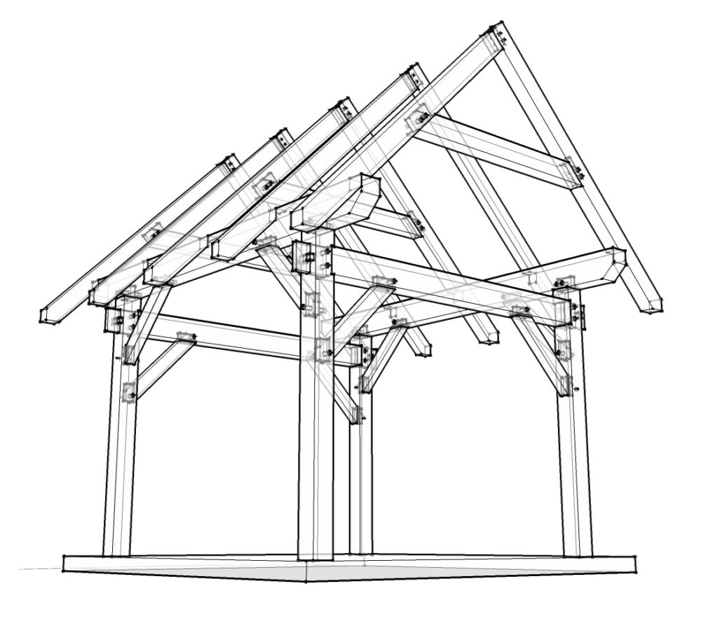 12×12 Timber Frame Plan - Timber Frame HQ