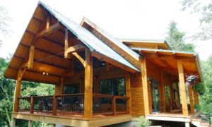 Timber Frame Cottage Porch