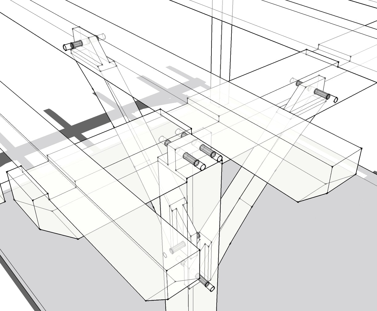 Timber Frame Pergola Plan Detail