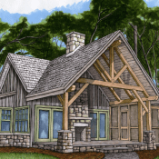 Piney Creek Cottage Timber frame Cabin