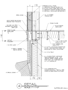 superior wall timber frame house construction detail - Timber Frame HQ
