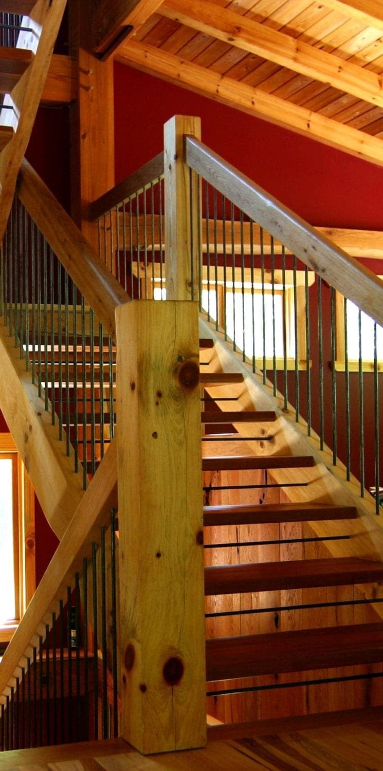 Types Of Timber Frame Stair Systems - Timber Frame HQ