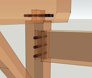 Fully Housed Mortise and Tenon Joint X-ray
