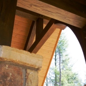 It’s Not Fun But Get Out There and Work on Your Summer Maintenance Curved Beams on a Porch