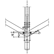 Hexagonal Frame Plate to Rafter Connection - Timber Frame HQ