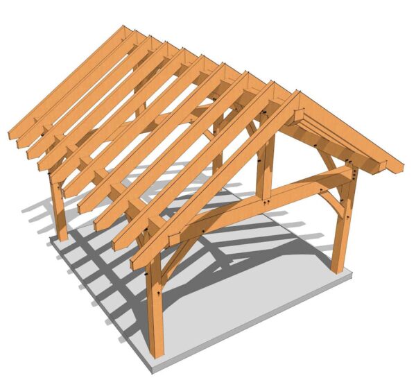 16x16 King Post Plan - Image 2