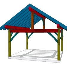 14x30 timber frame shed - timber frame hq