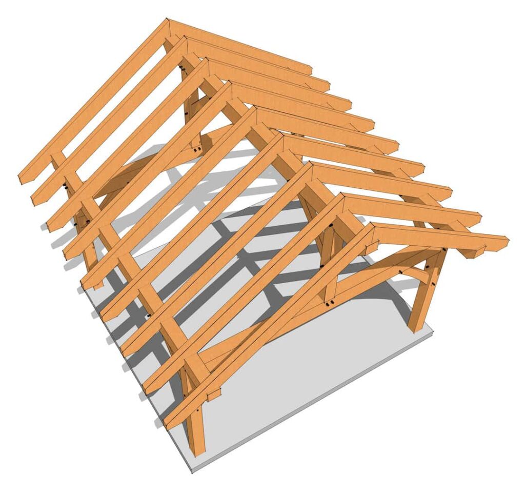 14x16 Timber Frame (2460) _ 3a