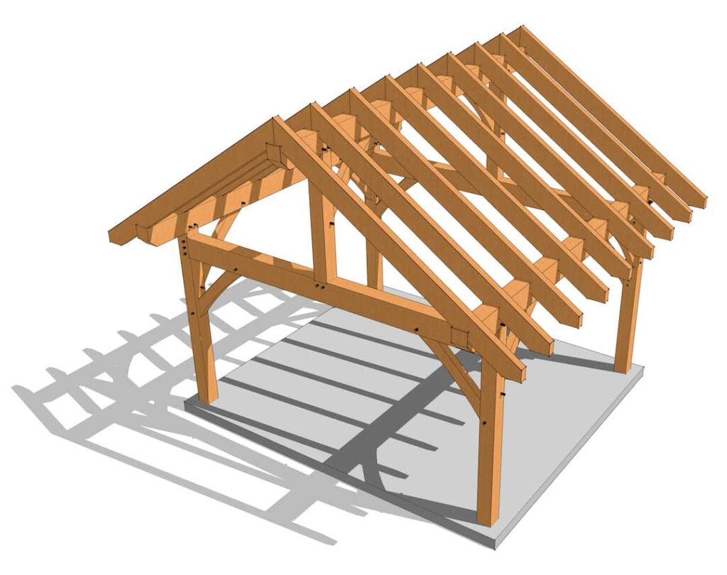 14x16 Timber Frame (2460) _ 5