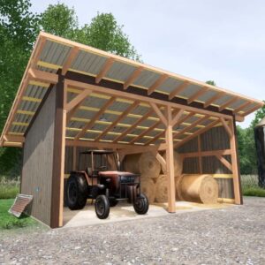 14x30 Timber Frame Shed Roof Plan