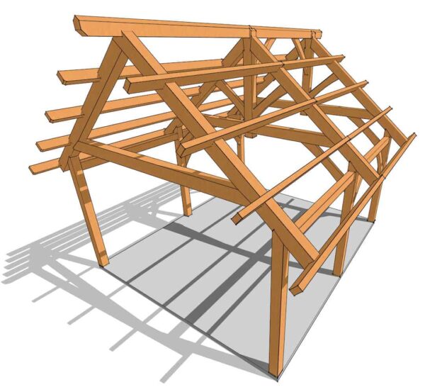 19x22 King Post Plan - Image 7