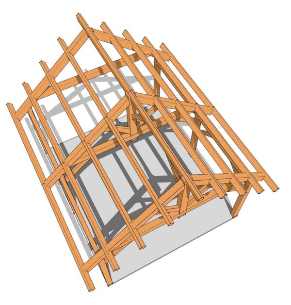19x22 King Post Plan - Image 12