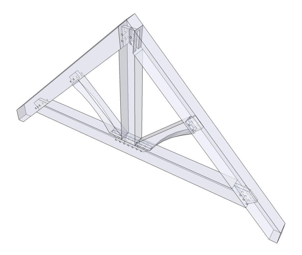 King Post Truss Plans - Timber Frame HQ