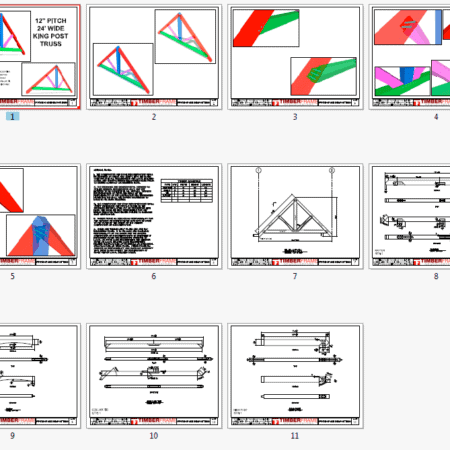 King Post Truss Plans - Timber Frame HQ