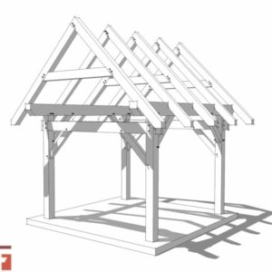10x12 Post and Beam Shed