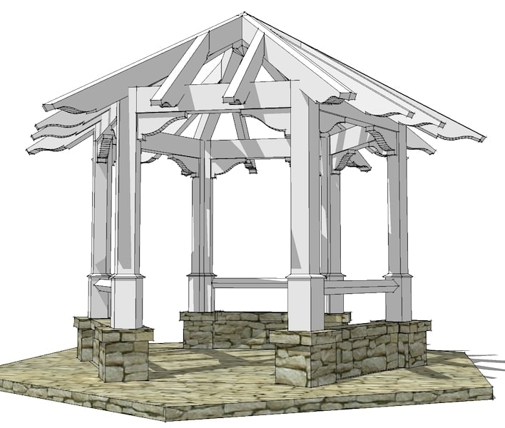 Planning your outdoor space with an Octagonal Timber Frame
